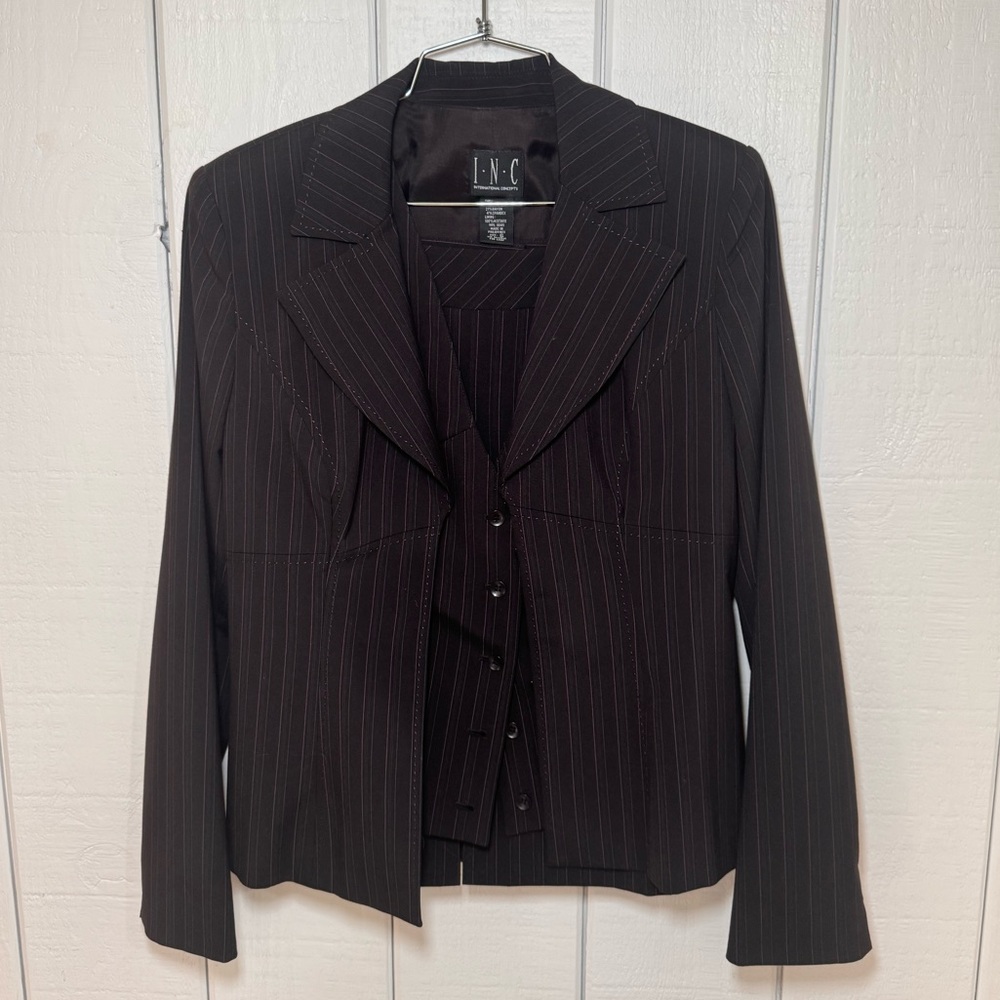 Vintage INC International Concepts Skirt Suit Set